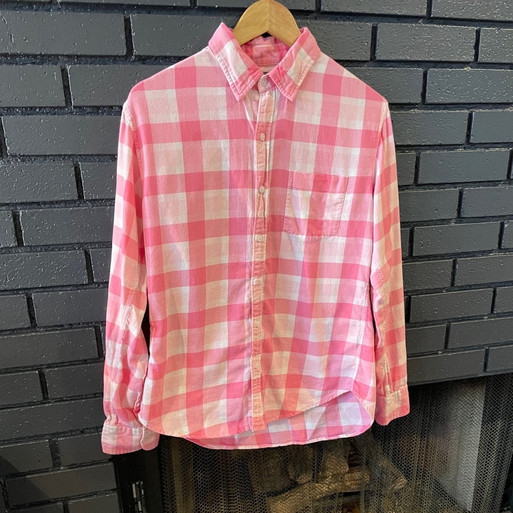 Bonobos Pink/White Checkered Button Down